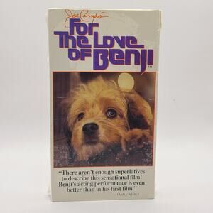 Joe Camp's FOR THE LOVE OF BENJI (VHS) America's Most Huggable Hero sealed